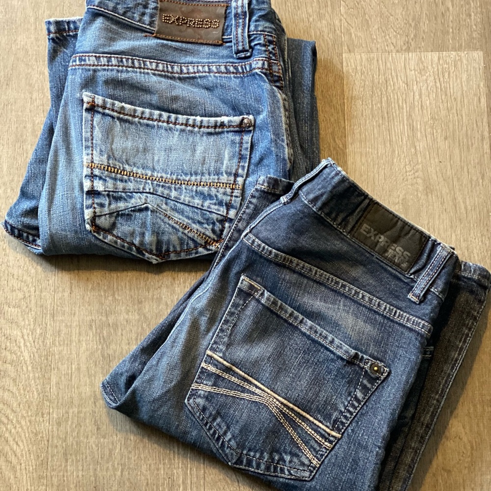 2 pair bundle. Men’s Express Jeans